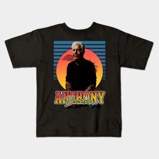 Retro Anthony Boundain flyer style Kids T-Shirt